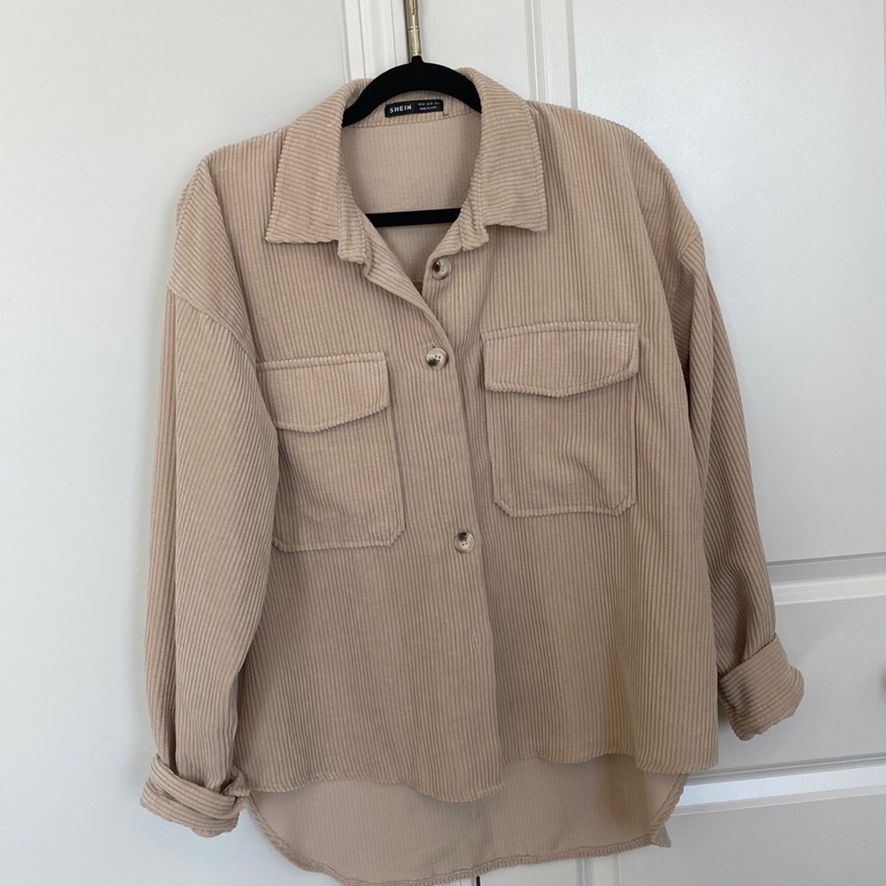 ✨2 for $20✨ Shein Beige Shacket
